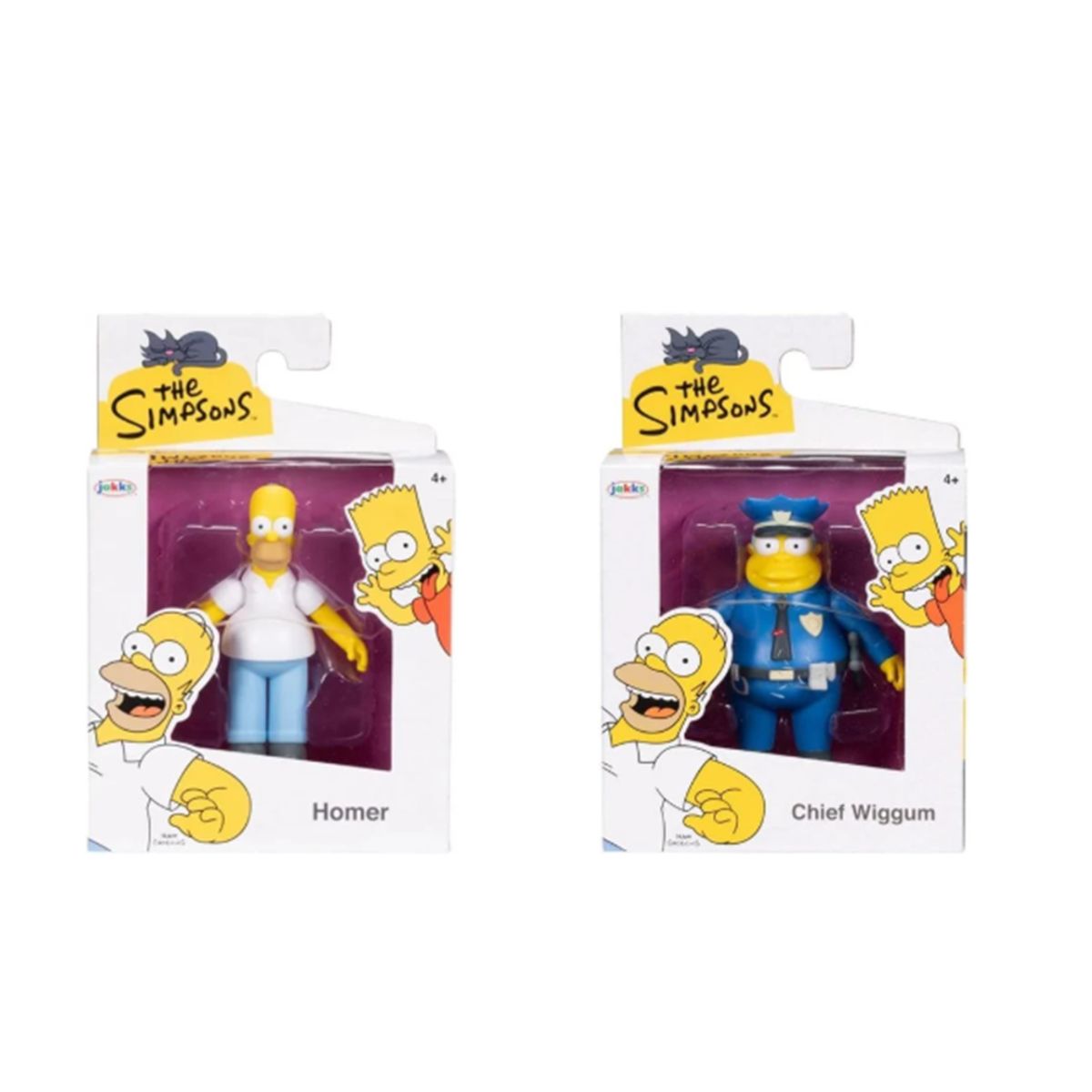 JAKKS PACIFIC - Figuras Los Simpsons Set Homero Y Jefe Gorgory 7 Cm Altura
