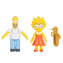 JAKKS PACIFIC - Figuras Los Simpsons Set Homero Y Lisa 7 Cm Altura