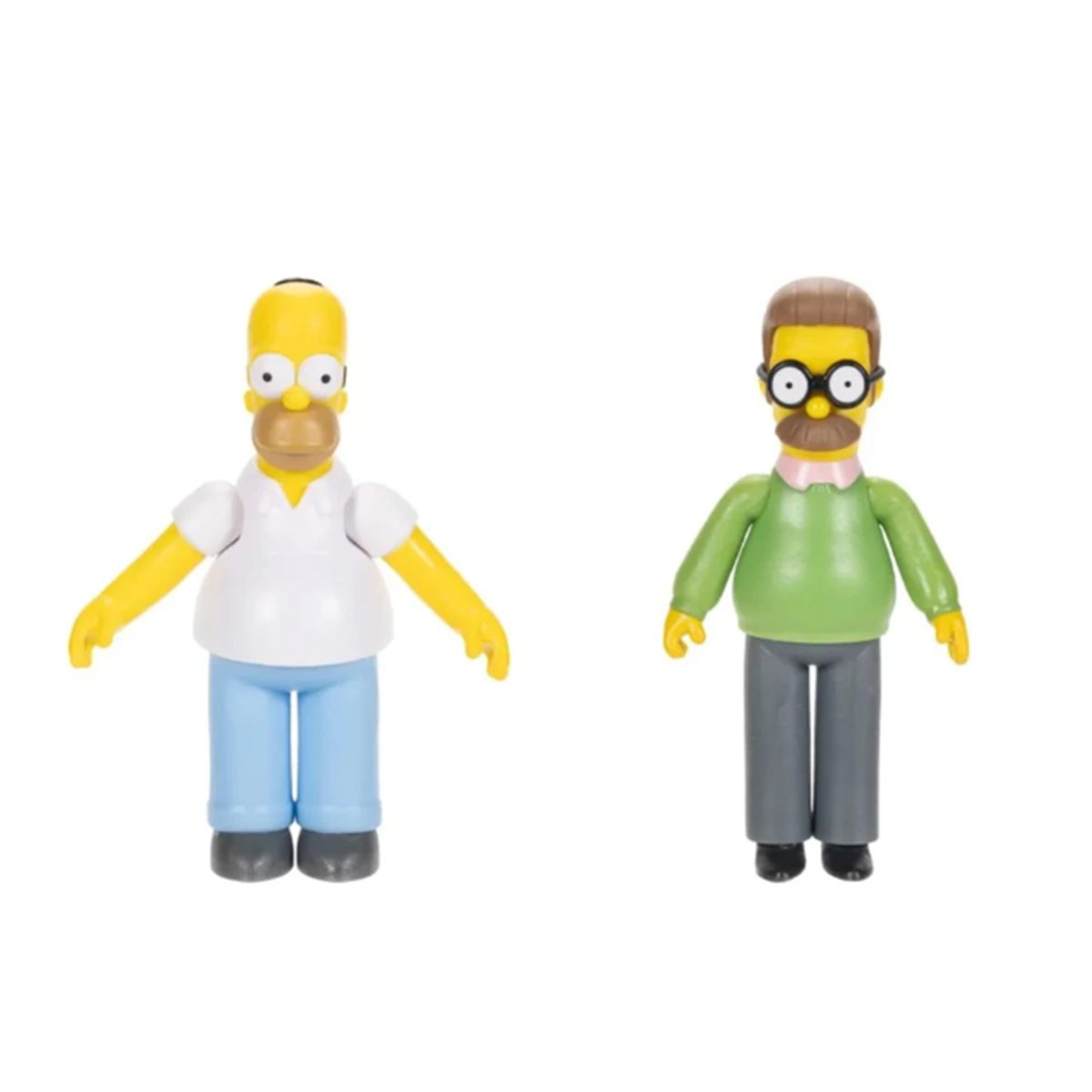 JAKKS PACIFIC - Figuras Los Simpsons Set Homero Y Ned 7 Cm Altura