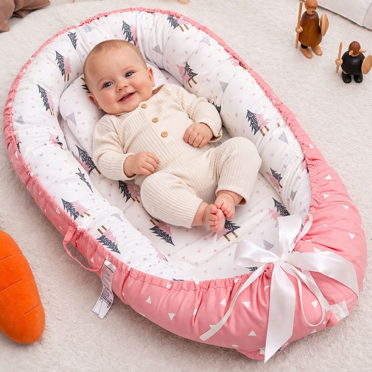 GENERICO - Cama Cojín Nido Colecho De Algodón Para Bebe