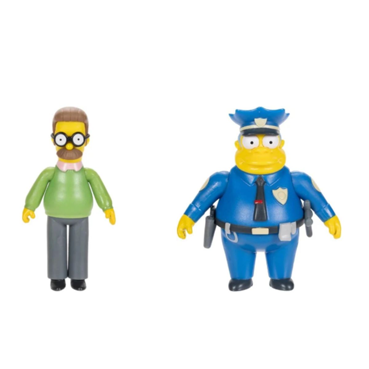 JAKKS PACIFIC - Figuras Los Simpsons Set Ned Y Jefe Gorgory 7 Cm