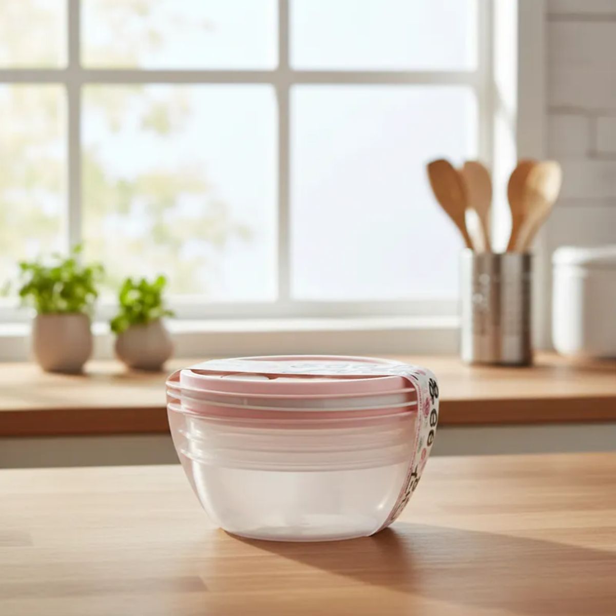 GENERICO - Set Pote Contenedor De Alimentos Redondo 3pcs