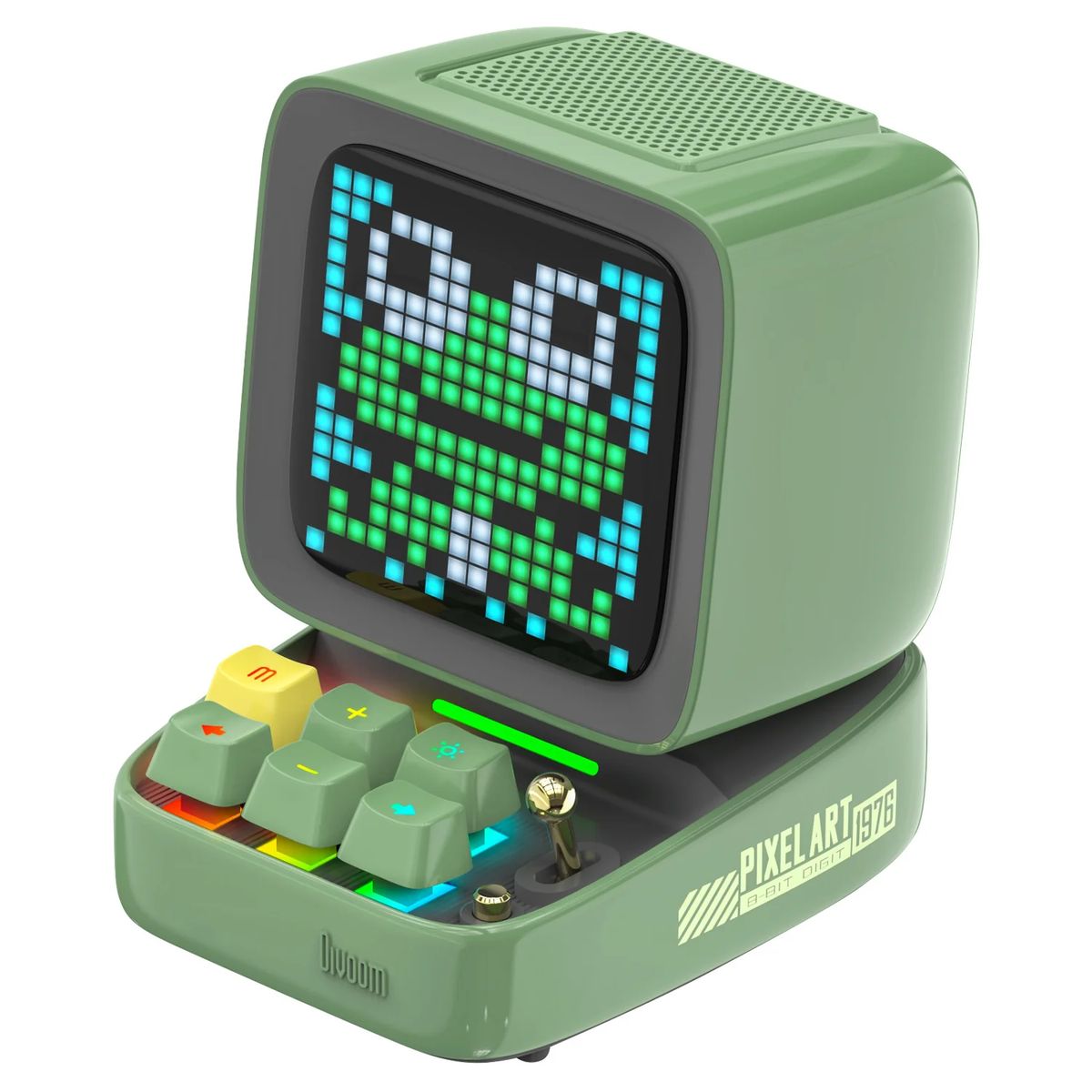 DIVOOM - Parlante Divoom portátil despertador DIY tablero de pantalla LED, decoracion set gamer