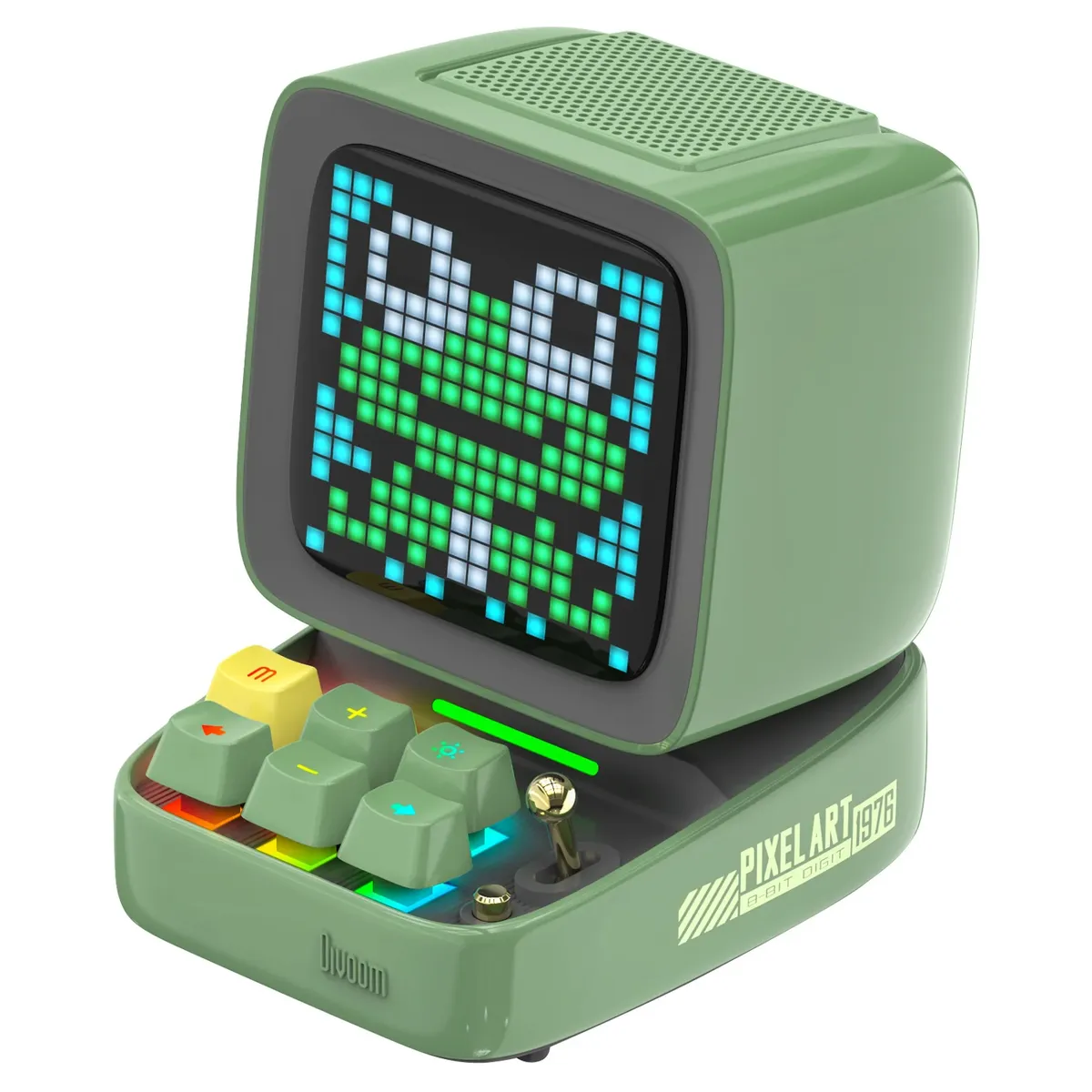 DIVOOM - Parlante Divoom portátil despertador DIY tablero de pantalla LED, decoracion set gamer