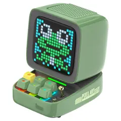 DIVOOM - Parlante portátil despertador DIY tablero de pantalla LED, decoracion set gamer