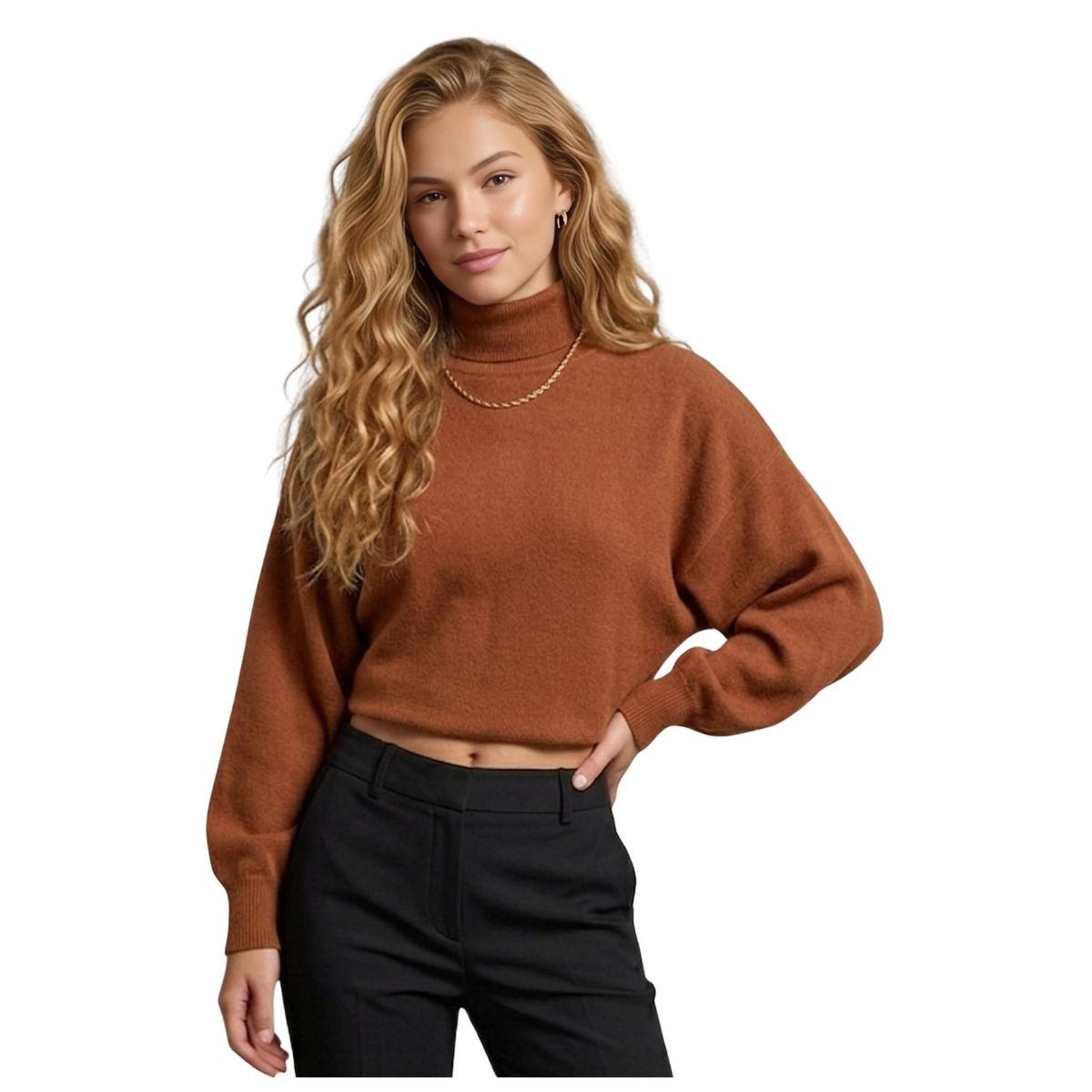LOOK SHOP - Sweater Mujer Cuello Redondo Otoño Invierno Colores. 5116