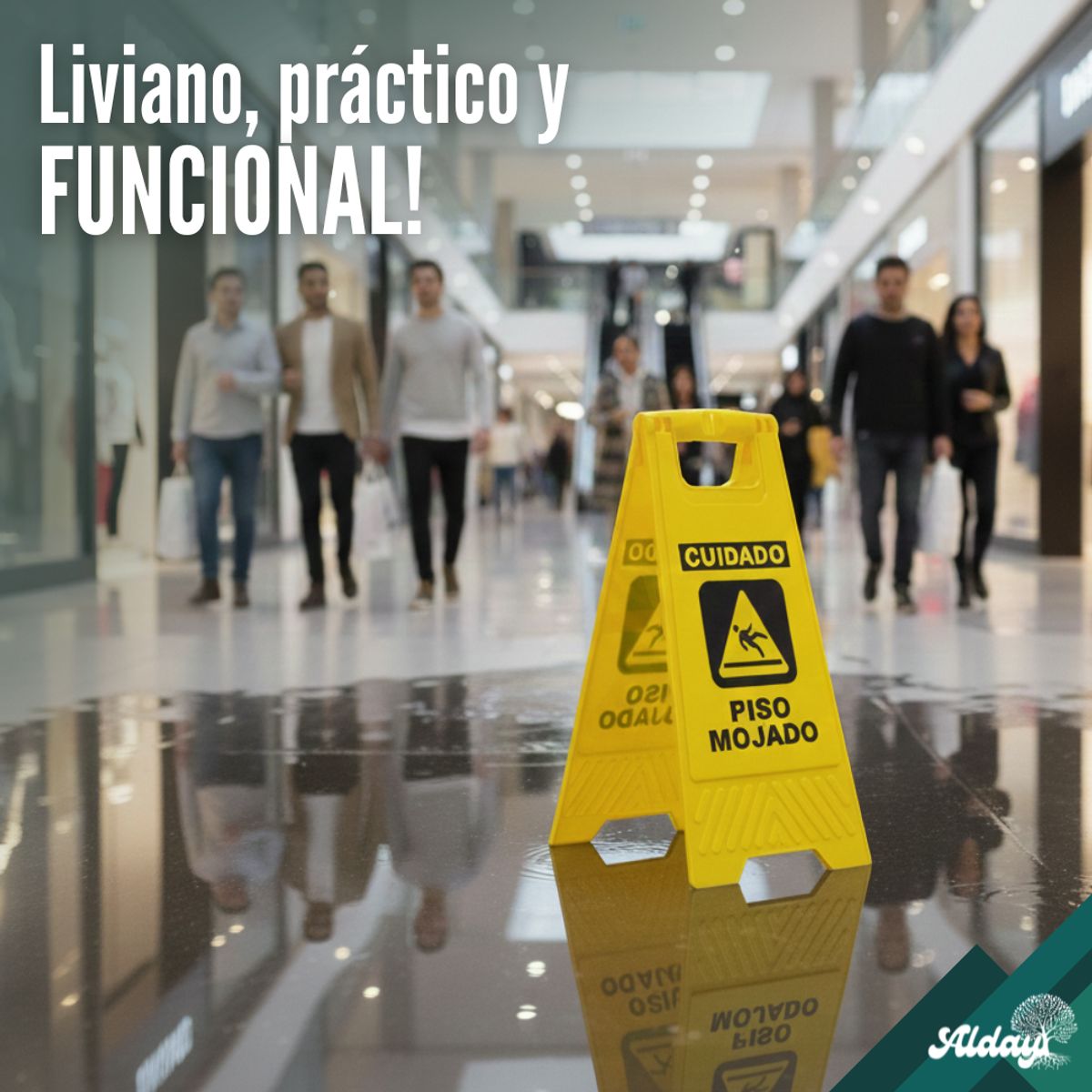 ALDAY - Señaletica Piso mojado - Griferialday