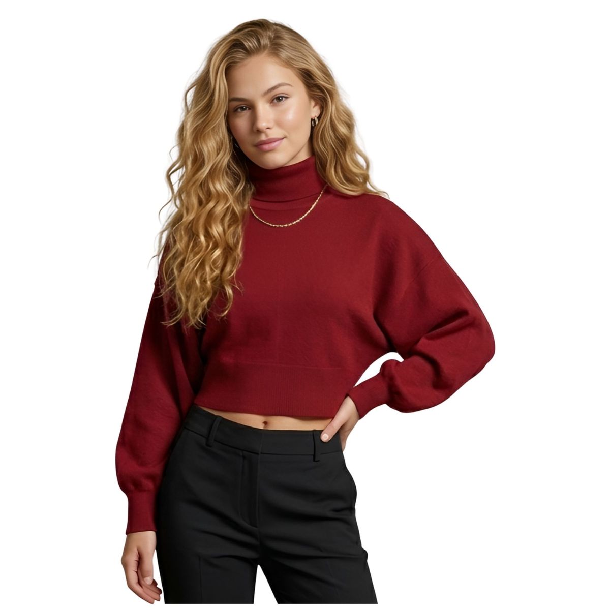 LOOK SHOP - Sweater Mujer Cuello Redondo Otoño Invierno Colores. 5116