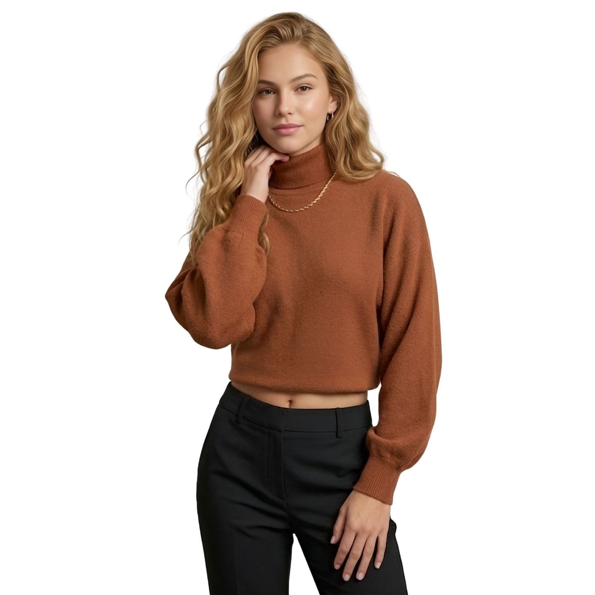 LOOK SHOP - Sweater Mujer Cuello Redondo Otoño Invierno Colores. 5116