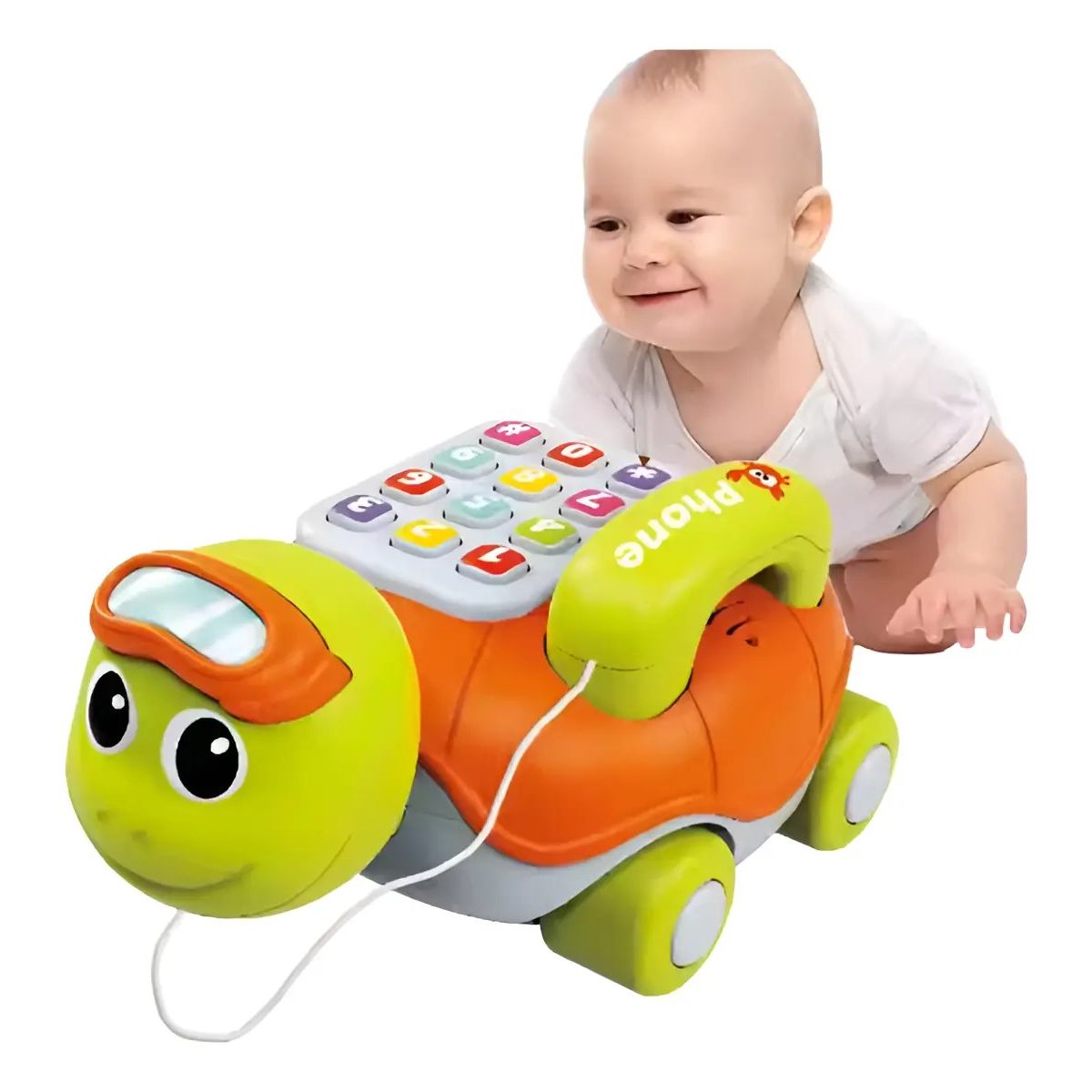 GENERICO - Juguete Teléfono Interactivo Para Bebe Juego Musical Tortuga