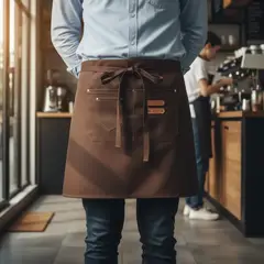 GENERICO - Delantal de cintura barista con bolsillo