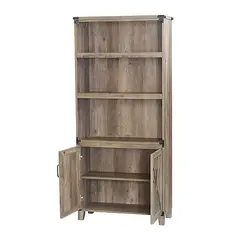 MSA MUEBLES SANTA ANA - Estante Vitrina Rustic 1.7 Mt. OAK