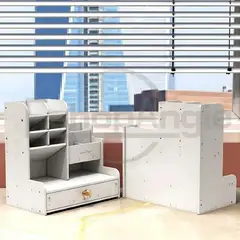 GENERICO - Organizador Portalápices de Escritorio Oficina con Cajón