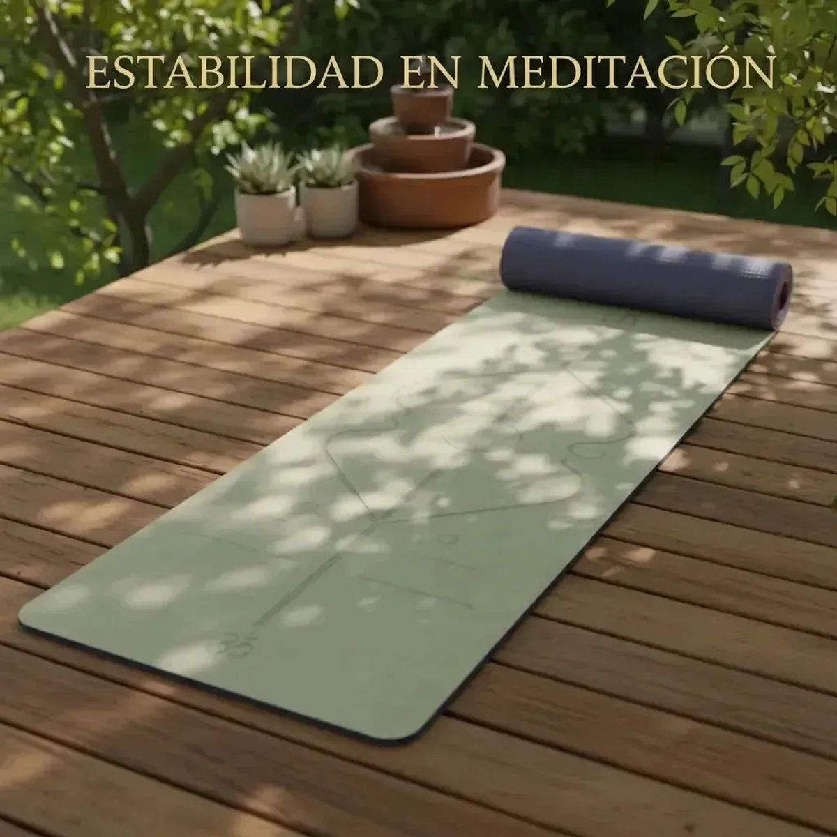 GENERICO - Colchoneta Mat Yoga Antideslizante Ejercicio Pilates Deporte Hogar Gimnasio Multicolor
