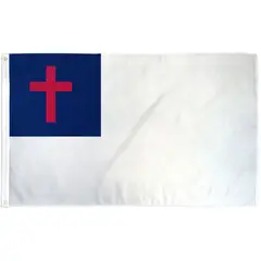 GENERICO - Bandera Cristiana de 150cm x 90cm de Poliéster