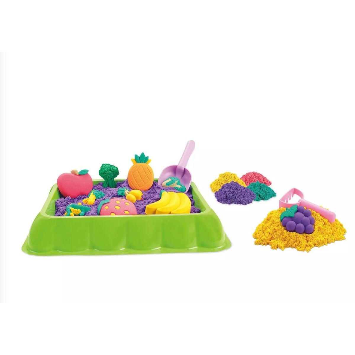 GENERICO - Set Arena Kinésica con Moldes Frutas y Verduras