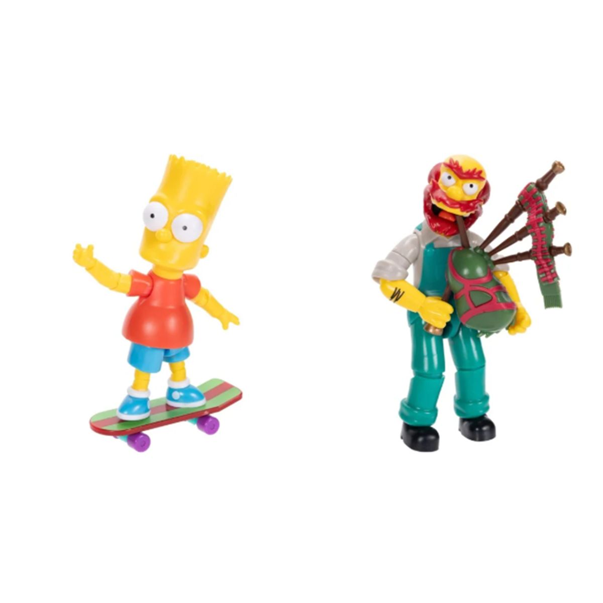 JAKKS PACIFIC - Figuras Los Simpsons Set De Bart Y Jardinero Willie 12 Cm De Altura