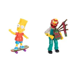 JAKKS PACIFIC - Figuras Los Simpsons Set De Bart Y Jardinero Willie 12 Cm De Altura