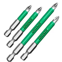 GENERAL - Set 4 Punta Ph2 Magnética Para Taladro Anillo Antideslizante