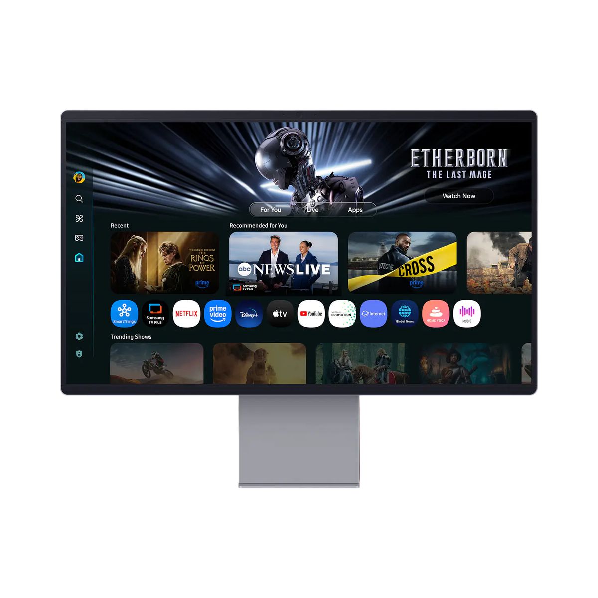 SAMSUNG - Samsung Smart M9 Monitor 32" 4K OLED 165Hz Smart TV AI Cámara HDMI 2.1 USB-C Wi-Fi 5