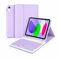 JOIGO - Funda con Teclado Español Para iPad 10.9 2022 10G Lila