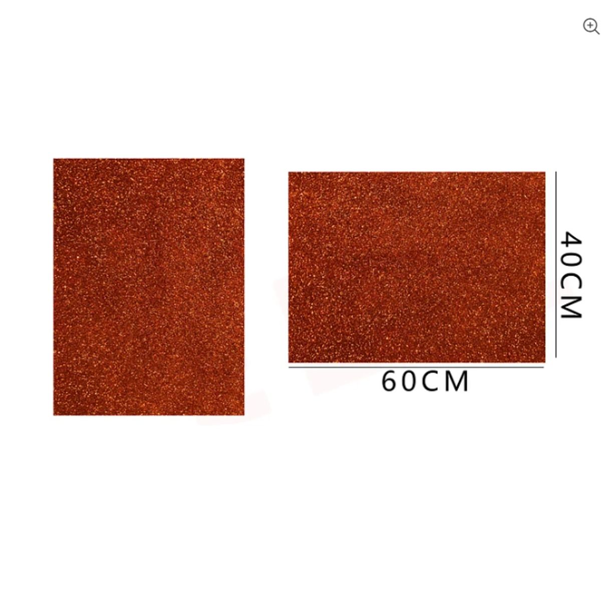 GENERICO - Goma Eva Glitter Cafe Brillo 60x40 Cm Pack 10