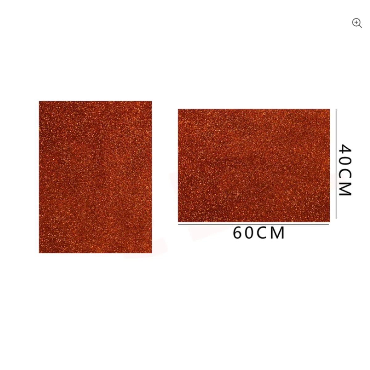 GENERICO - Goma Eva Glitter Cafe Brillo 60x40 Cm Pack 10