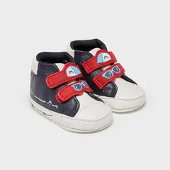 BBPRO - DEPORTIVAS NIÑO BLANCAS CON AZUL 9-11 Meses