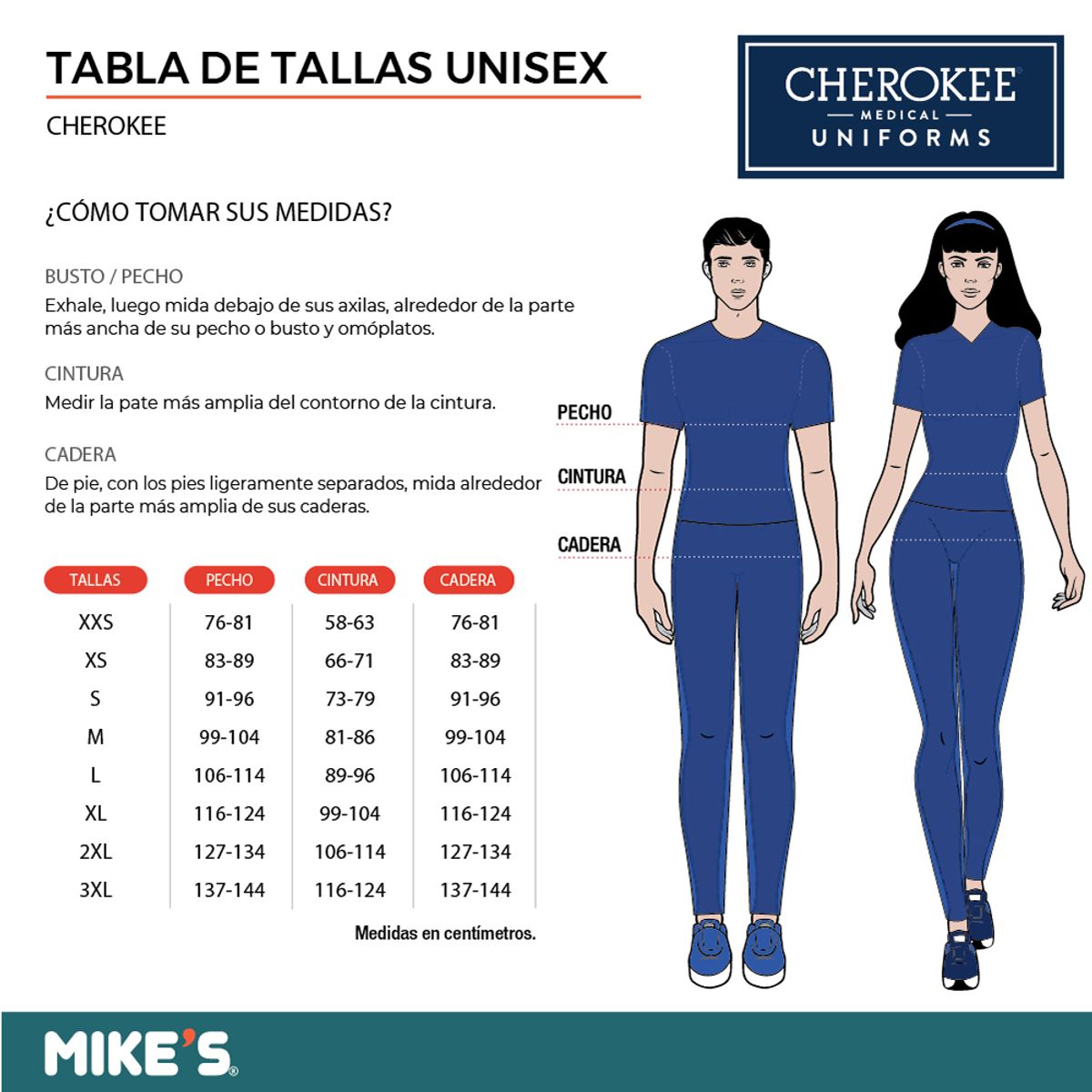 CHEROKEE - DELANTAL CLÍNICO UNISEX LARGO CHEROKEE CK460 WHITE
