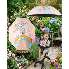 GENERICO - Parasol Universal para Cochecito Bebé Flexible con Filtro UV Premium