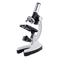 GENERICO - Microscopio + Kit De Accesorios 1200x Maletin Plastico Blanco BELUG