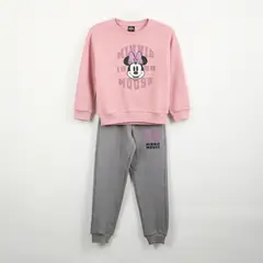 DISNEY - Conjunto Buzo Niña Minnie Rosado
