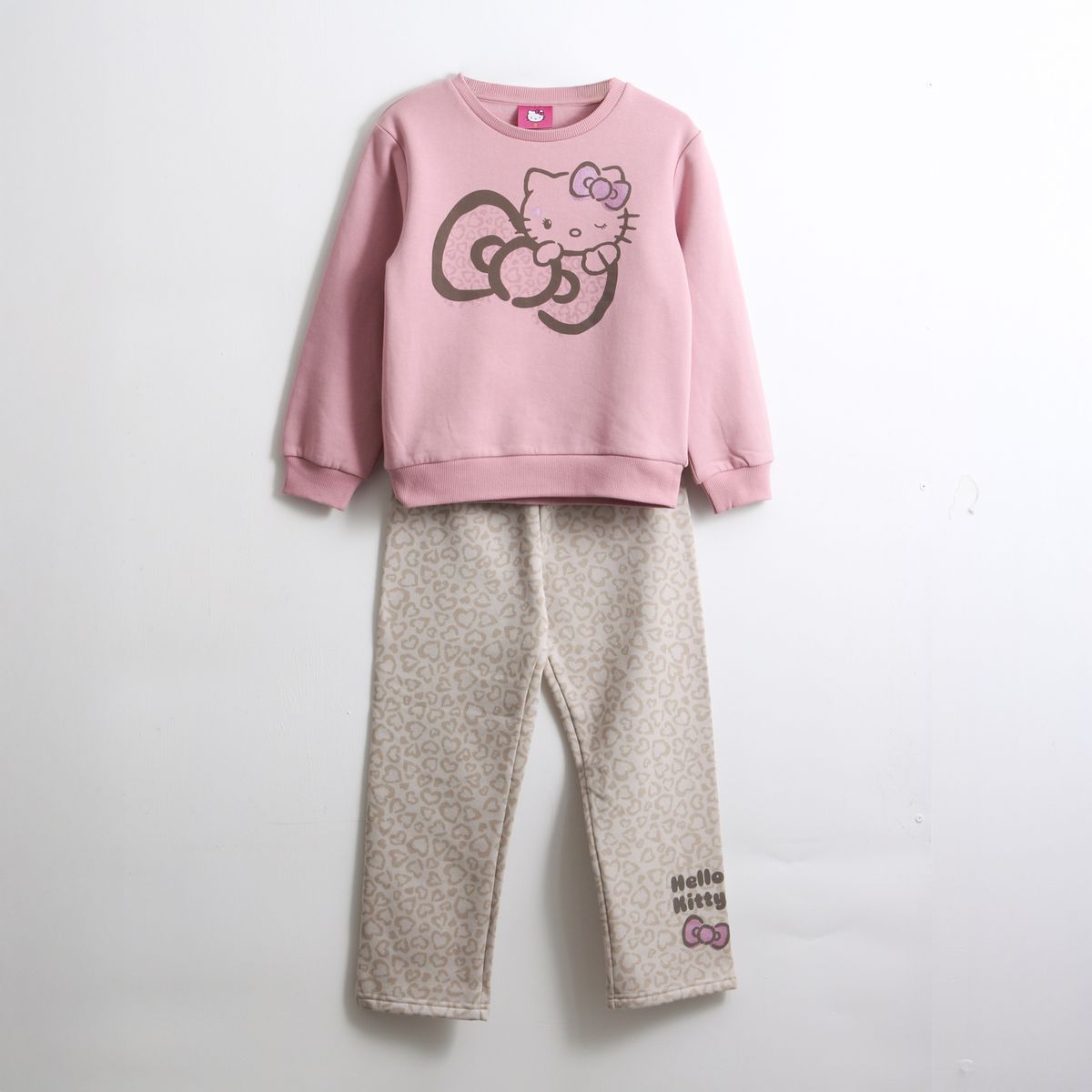 HELLO KITTY - Conjunto Buzo Niña Moño Rosado Hello Kitty