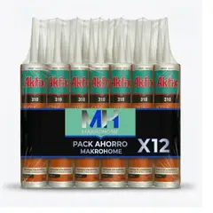 AKFIX - Caja 12 Adhesivo De Montaje 310 Multiuso Madera Yeso