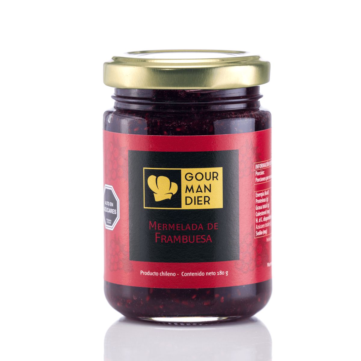 GOURMANDIER - Gourmandier - Mermelada frambuesa - 156 mL