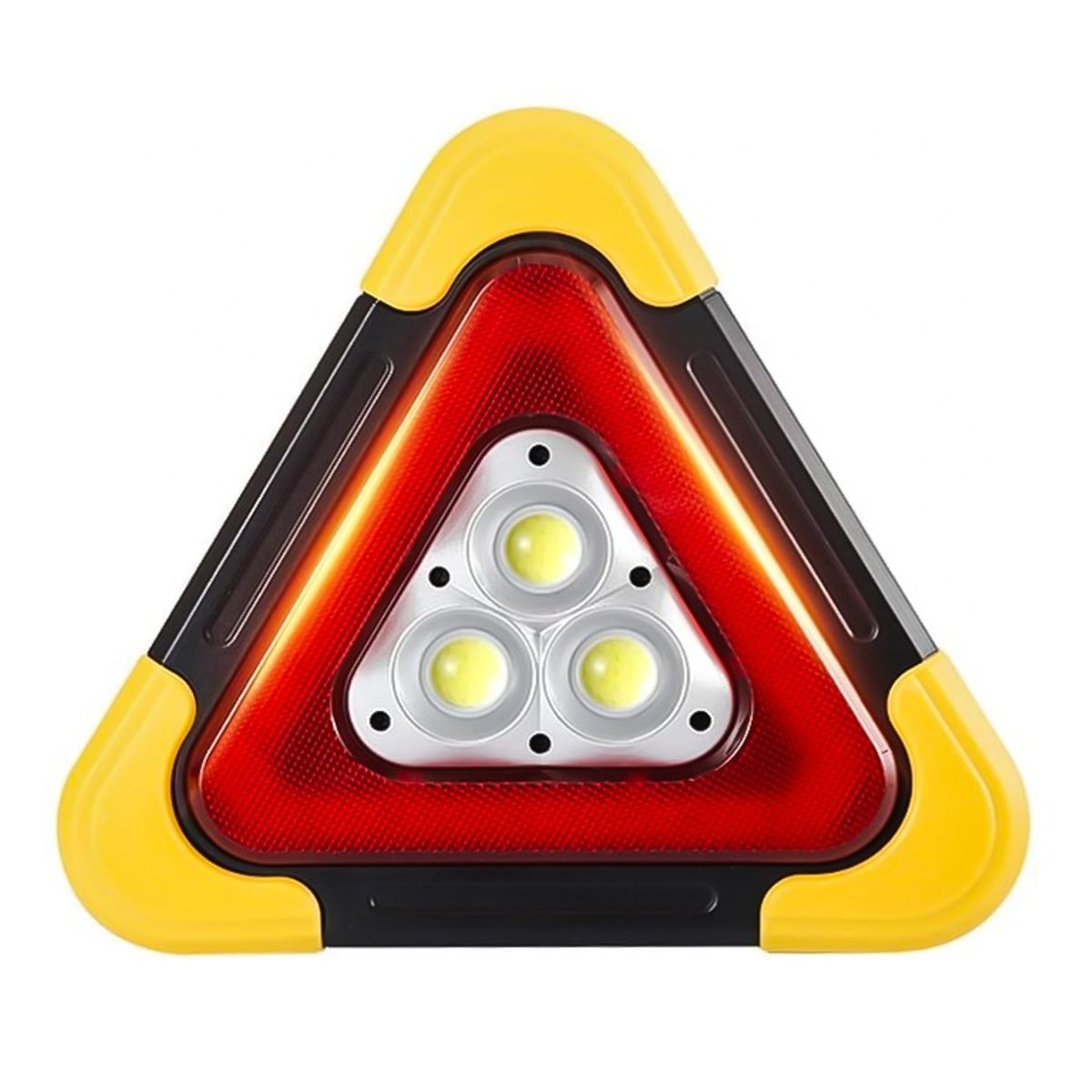 MOVI - Señal de Advertencia Triangular 3 en 1 Solar y Recargable