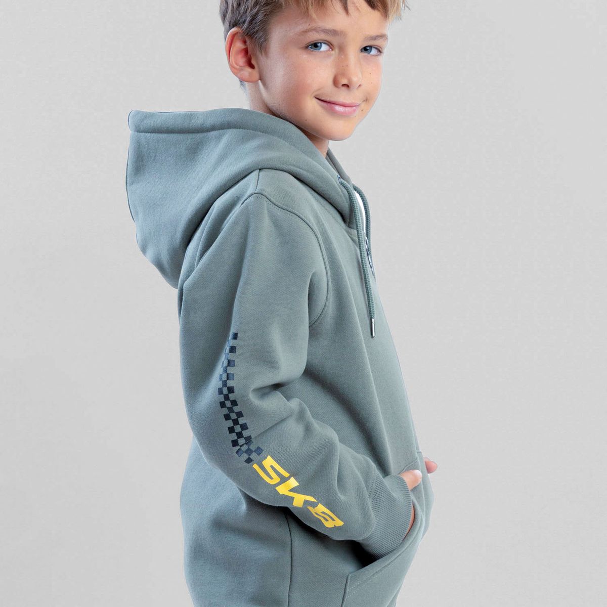 MAUI AND SONS - Poleron FZ Windpath Verde Infantil Maui And Sons