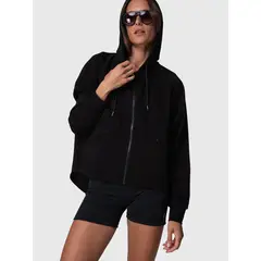 BSOUL - Poleron Mujer Full Zip Malaga Rec Negro