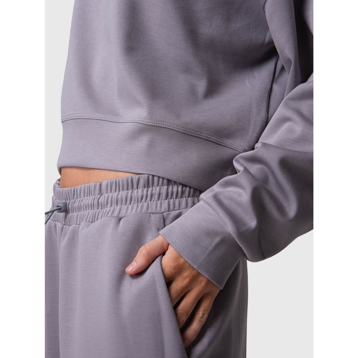 BSOUL - Poleron Mujer Crew Genova Rec Gris BSOUL