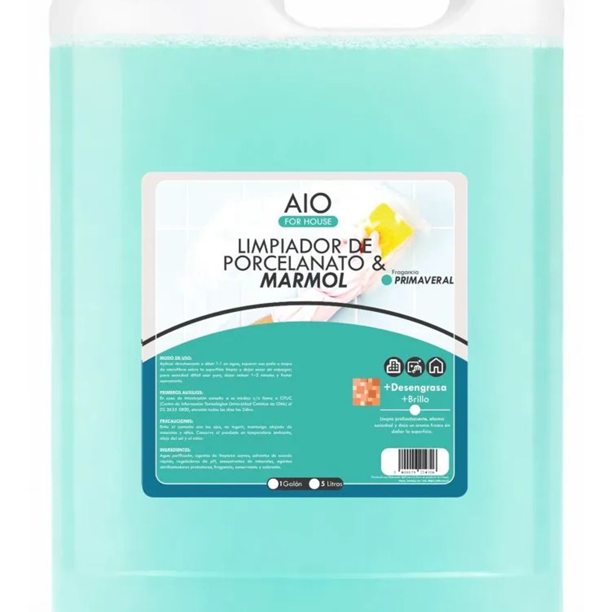 GENERICO - Limpiador De Piso Cerámico, Porcelanato & Mármol 5 Litros