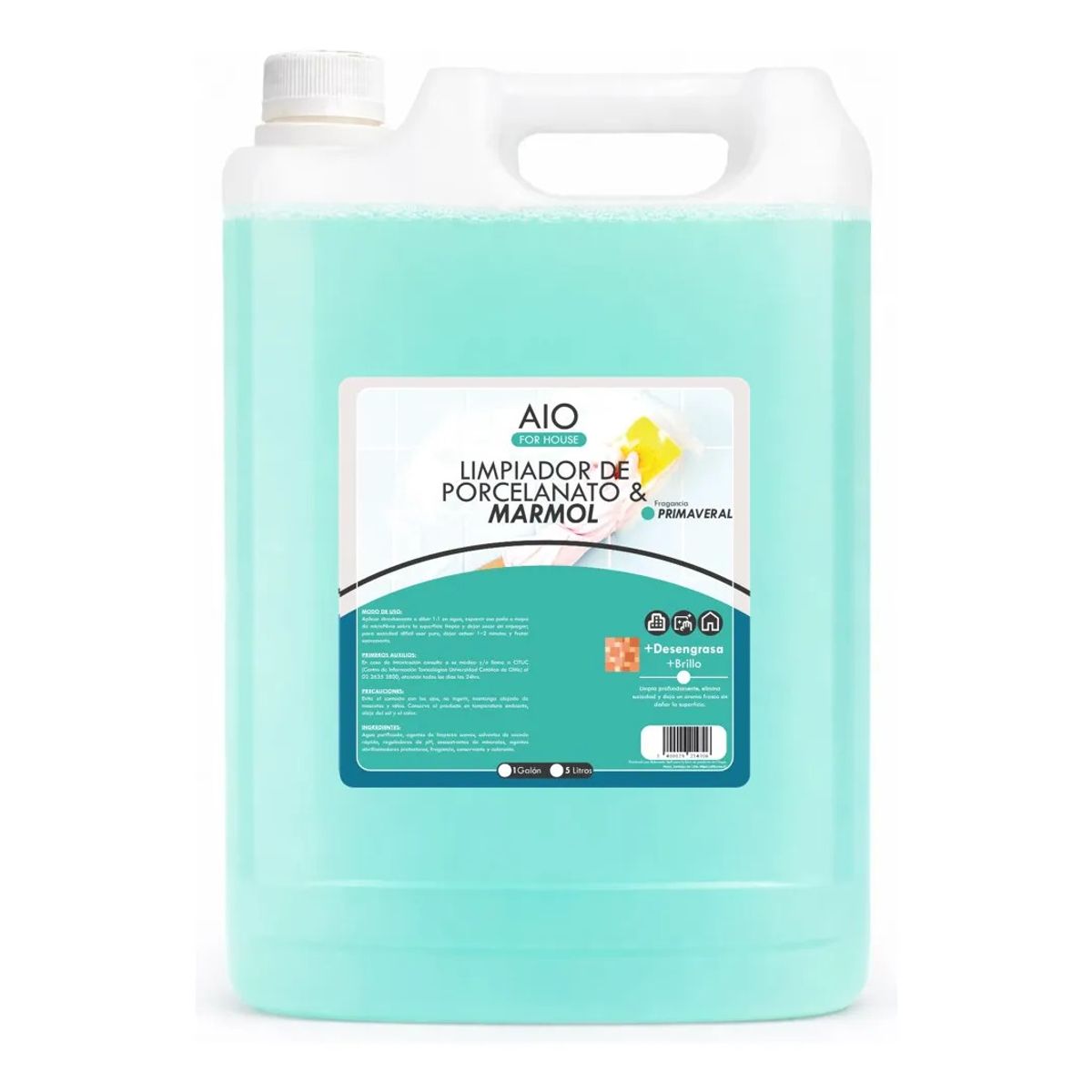 GENERICO - Limpiador De Piso Cerámico, Porcelanato & Mármol 5 Litros