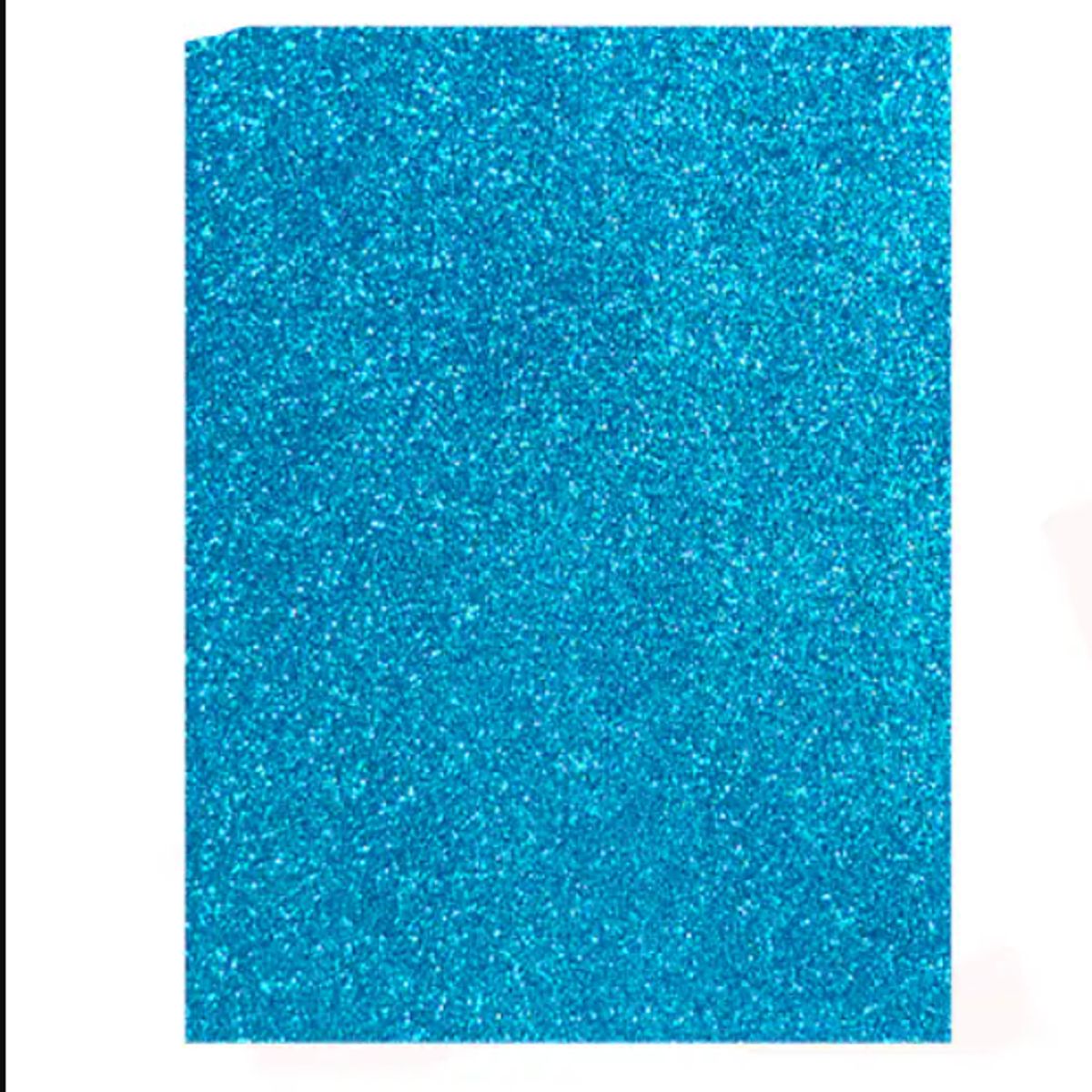 GENERICO - Goma Eva Glitter Celeste Brillo 60x40 Cm Pack 10