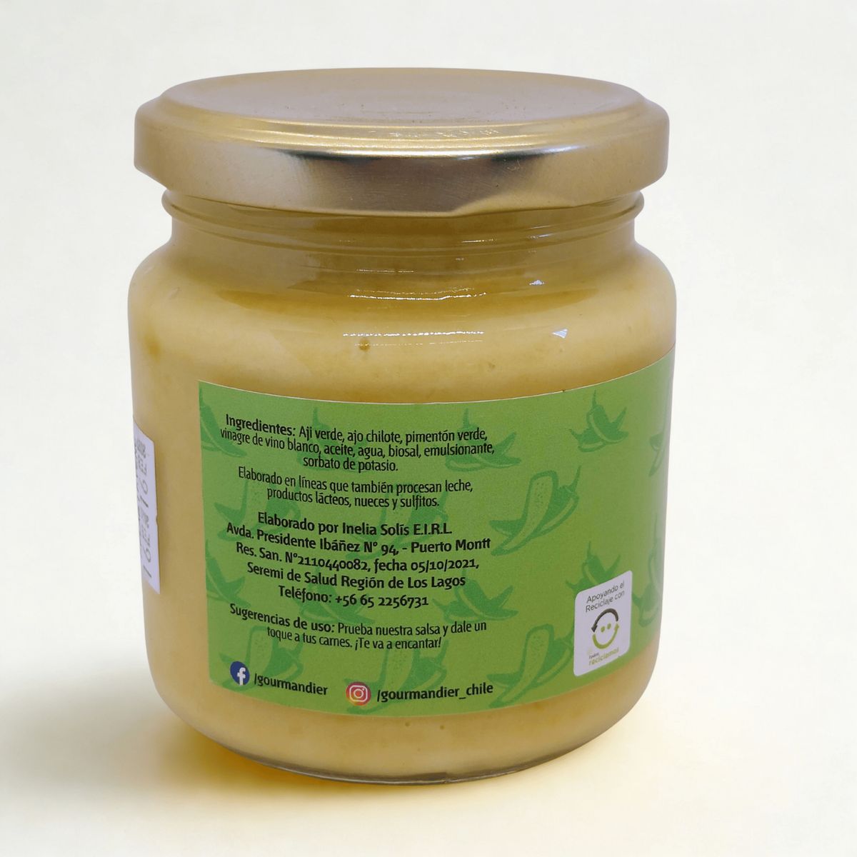 GOURMANDIER - Gourmandier - Salsa ají verde - 260 mL