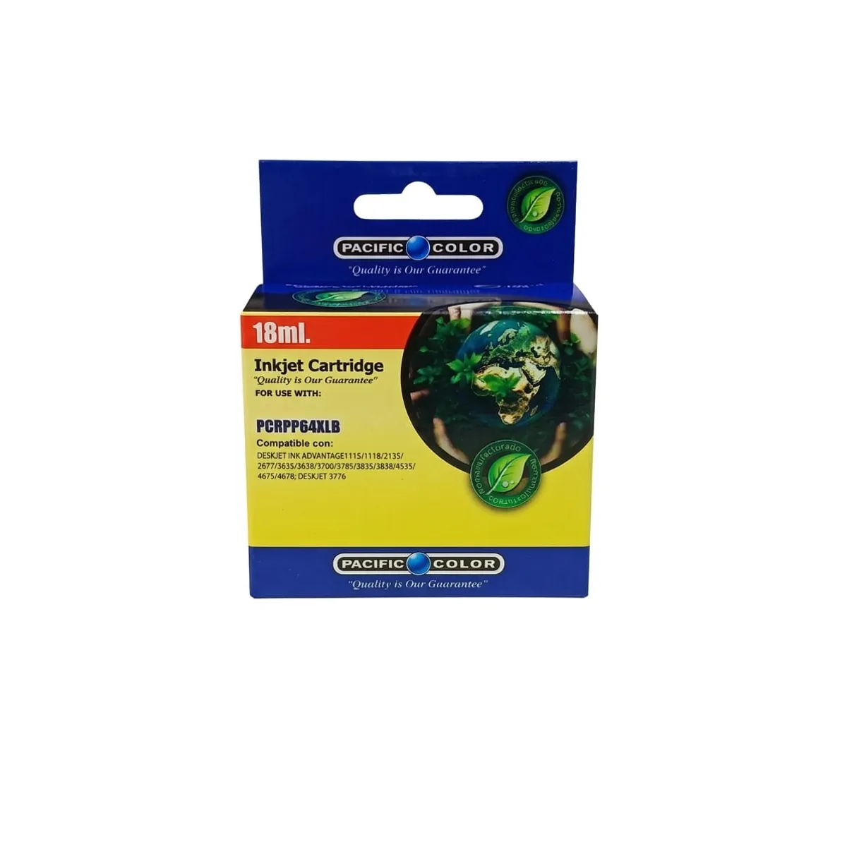 PACIFIC COLOR - CARTUCHO DE TINTA - INKJET 664 XL (64 XL) - PACIFIC COLOR - NEGRO - 18ML