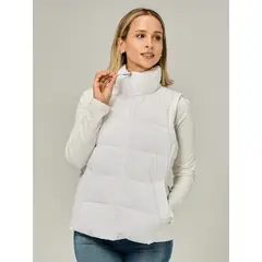 TOMMY HILFIGER - Parka Vest De Cuello Alto Blanco