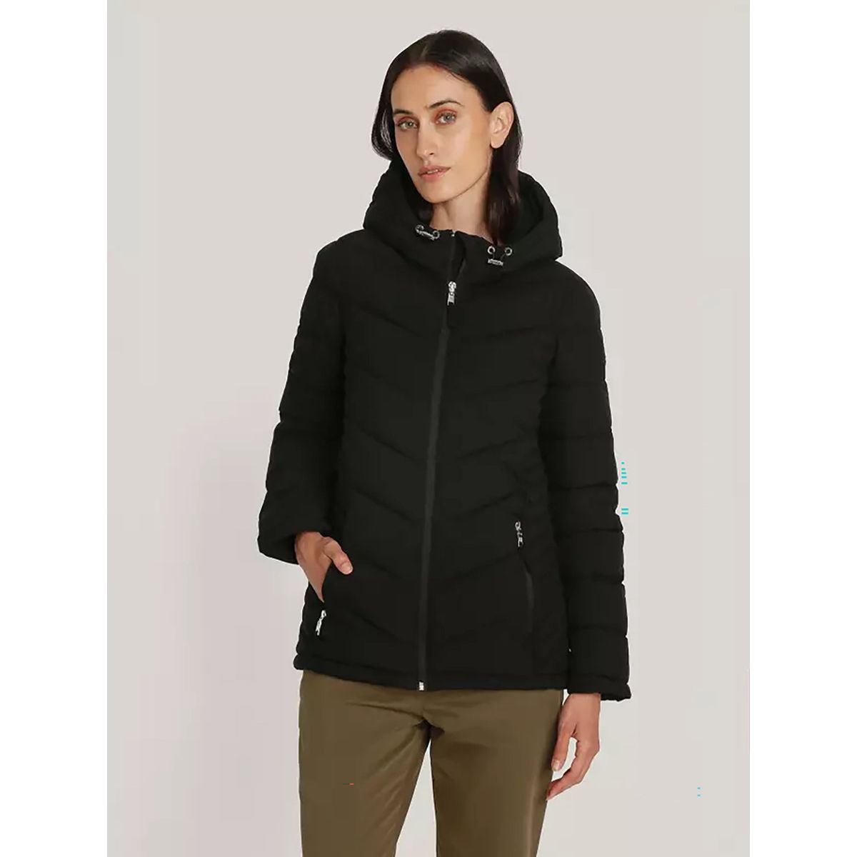 TOMMY HILFIGER - Parka Ligera Acolchada Negro Tommy Hilfiger