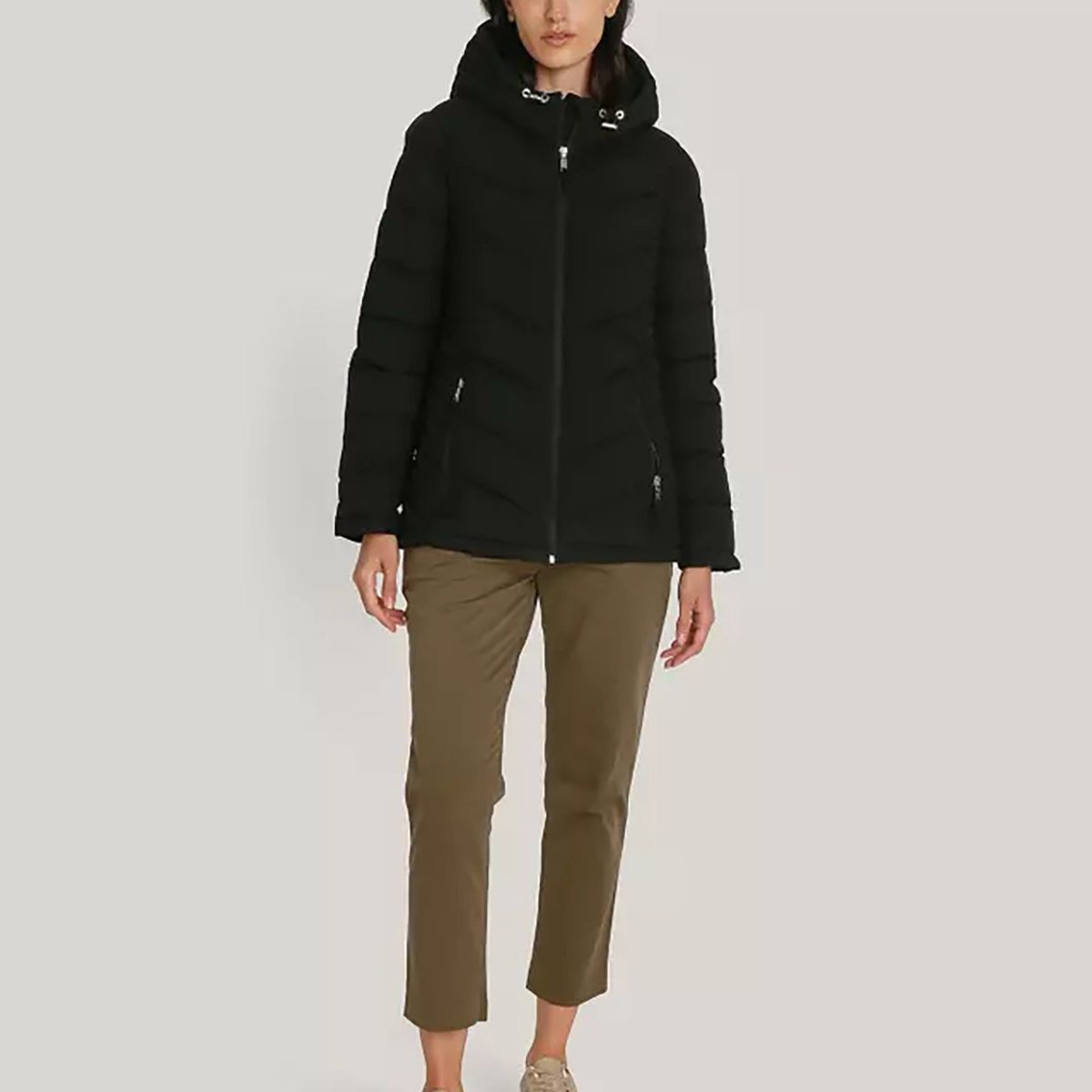 TOMMY HILFIGER - Parka Ligera Acolchada Negro Tommy Hilfiger