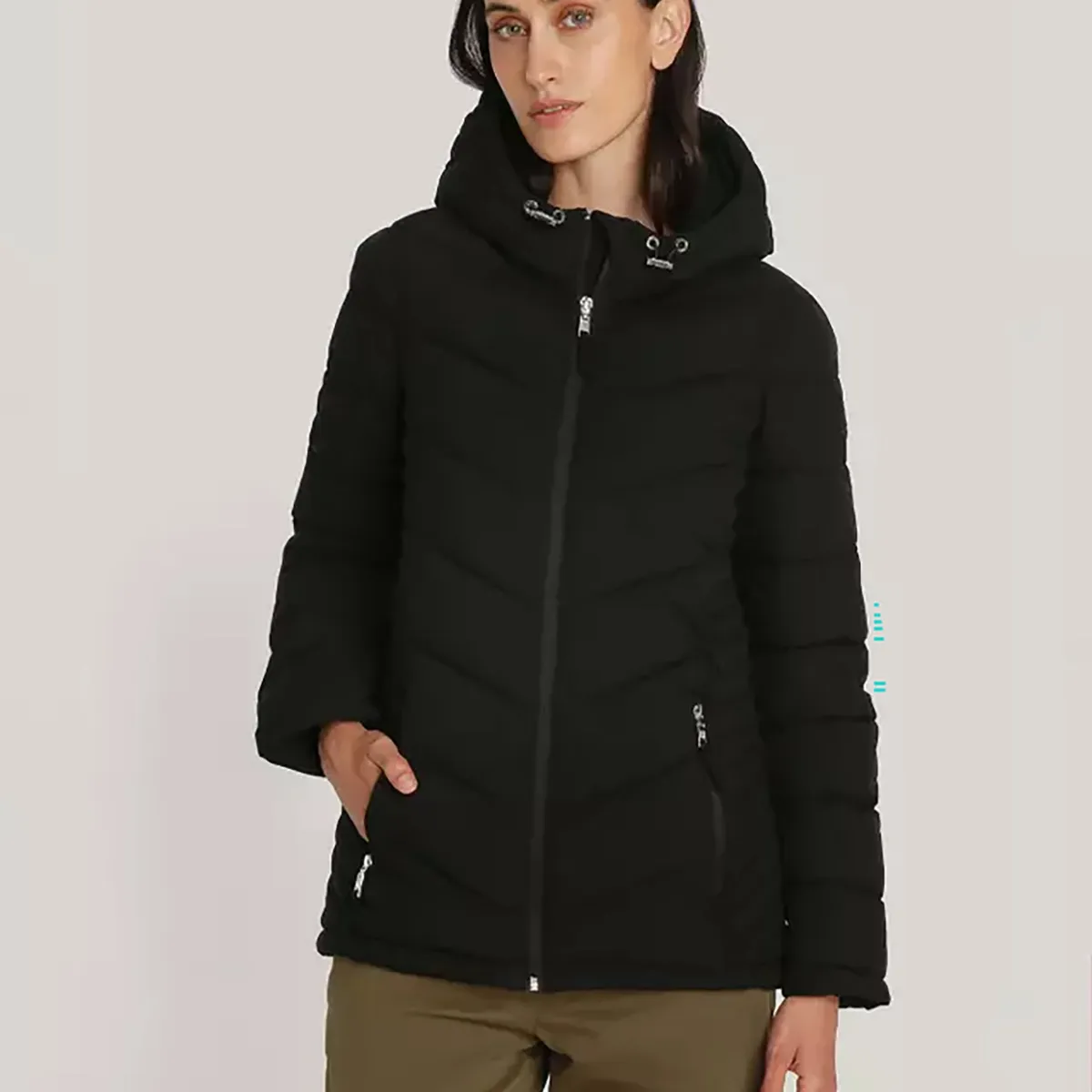 TOMMY HILFIGER - Parka Ligera Acolchada Negro Tommy Hilfiger