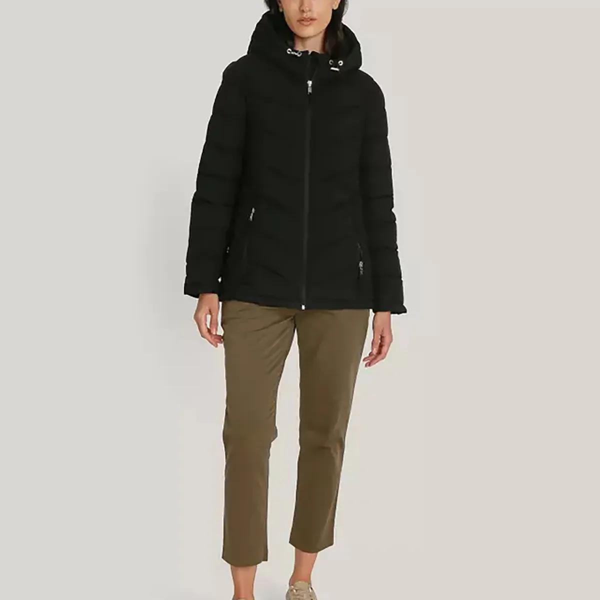 TOMMY HILFIGER - Parka Ligera Acolchada Negro Tommy Hilfiger