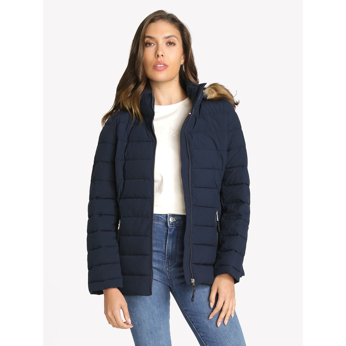 TOMMY HILFIGER - Parka Puffer Acolchada Azul Tommy Hilfiger